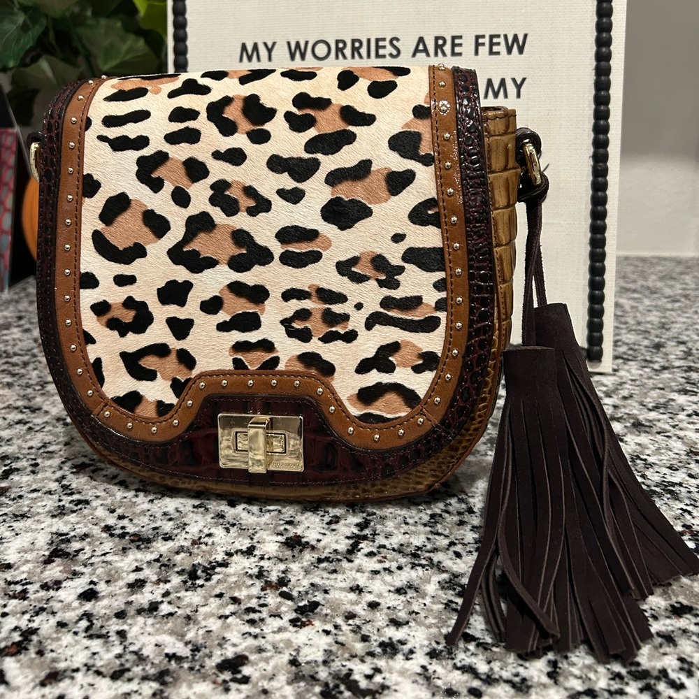 🎉🎉❤️❤️HOT PICK❤️❤️🎉🎉 Brahmin Mini Sonny Tan Capella Crossbody